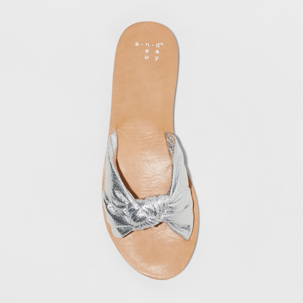 Women's Nelora Metallic Knotted Slide Sandals